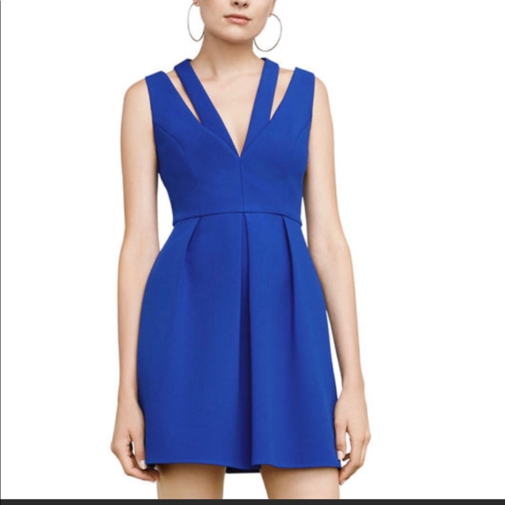 BCBC clare double strand blue dress